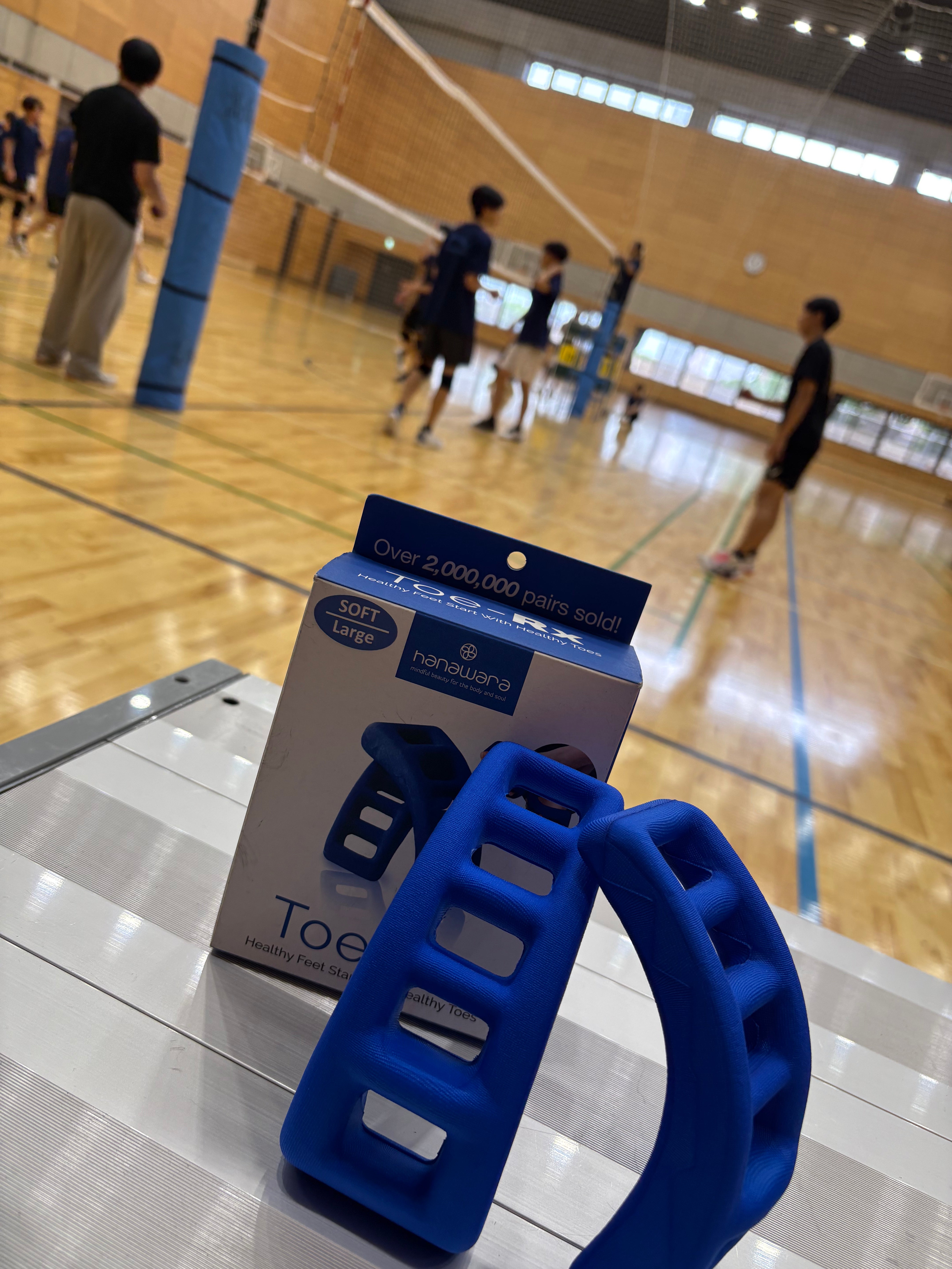 Toe-RX at a volleyball court