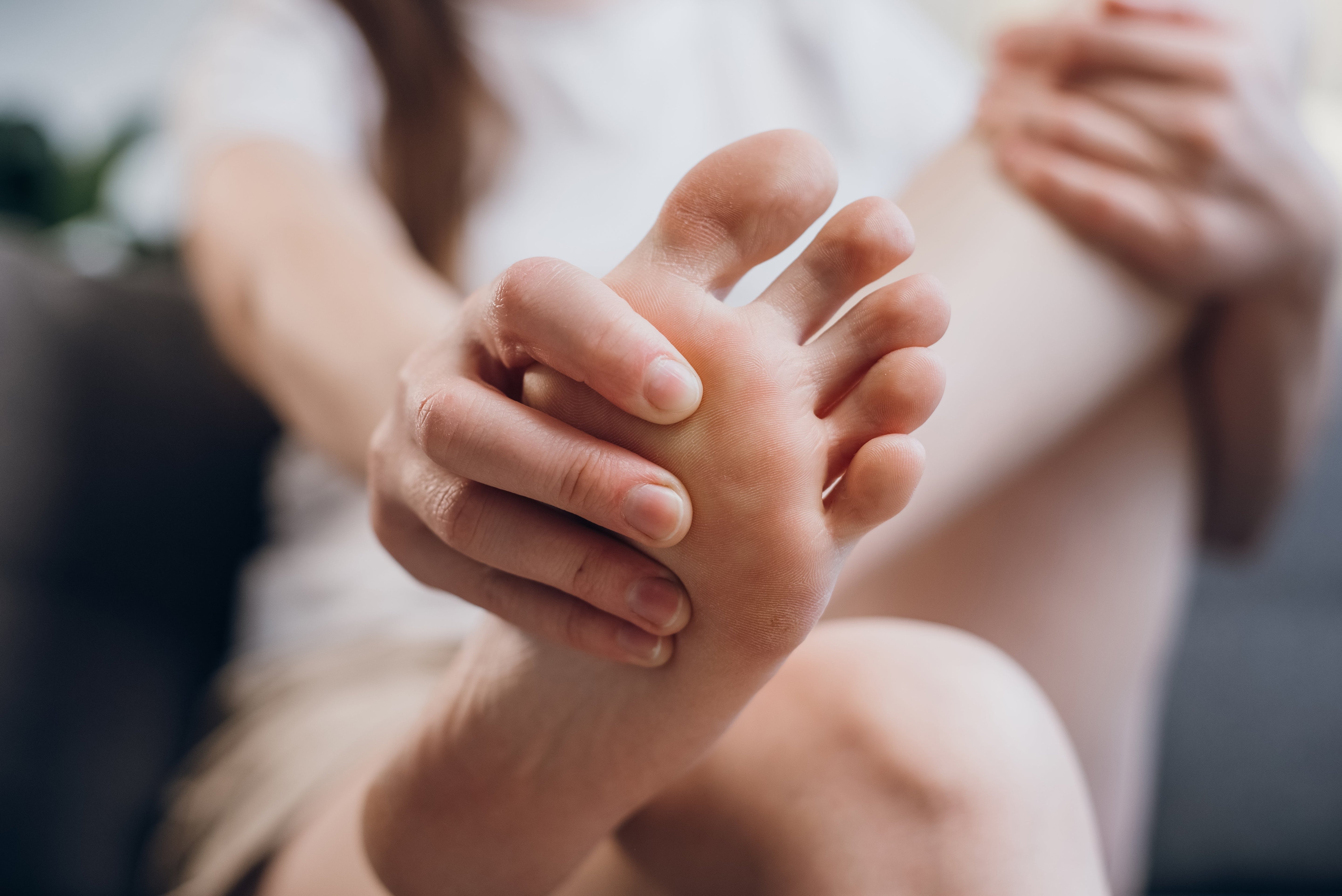Women with foot problems