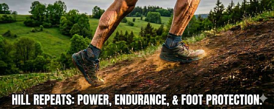 Hill Repeats: Building Leg Power and Endurance While Protecting Your Feet