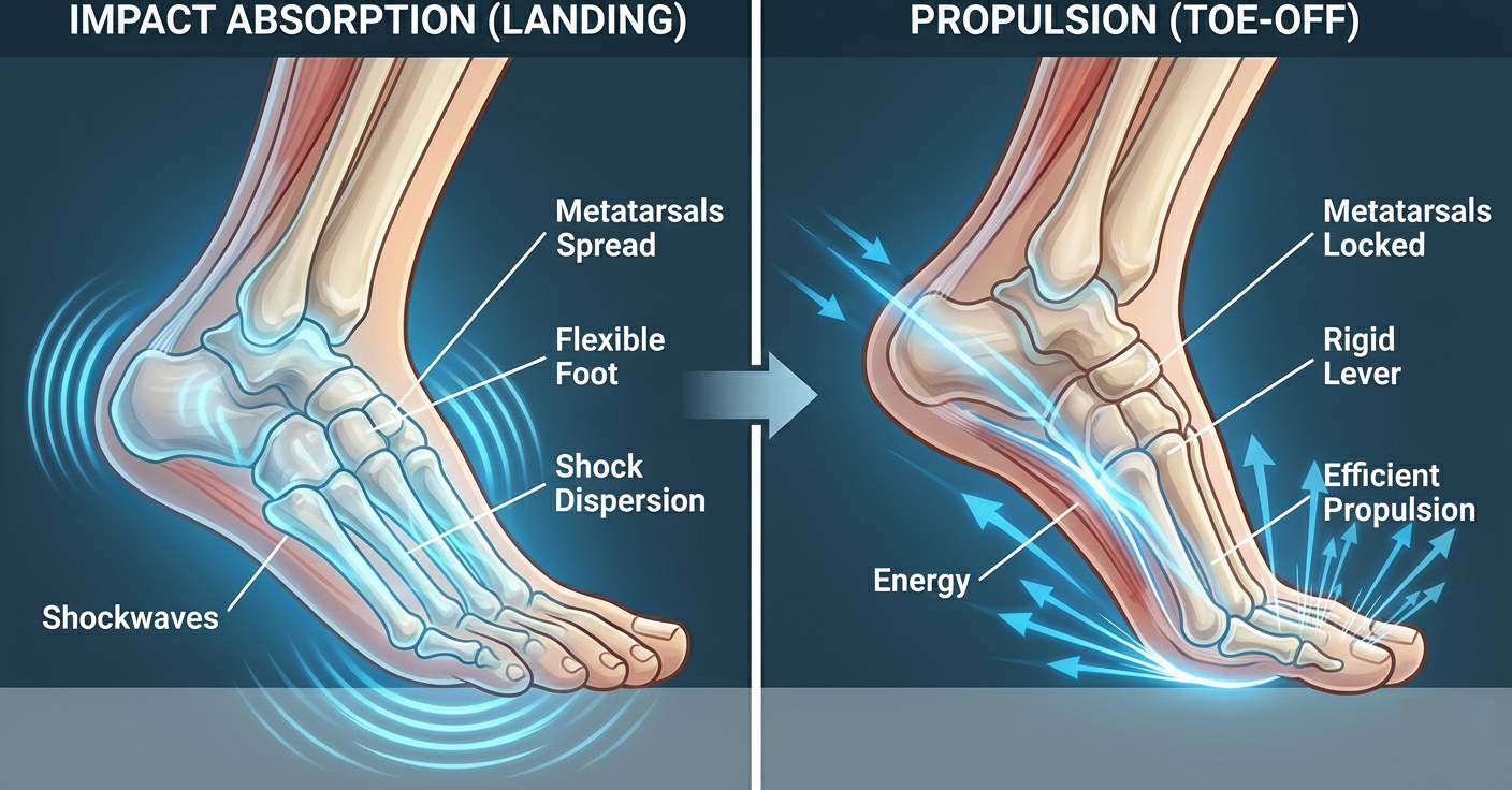 Landing and push off image