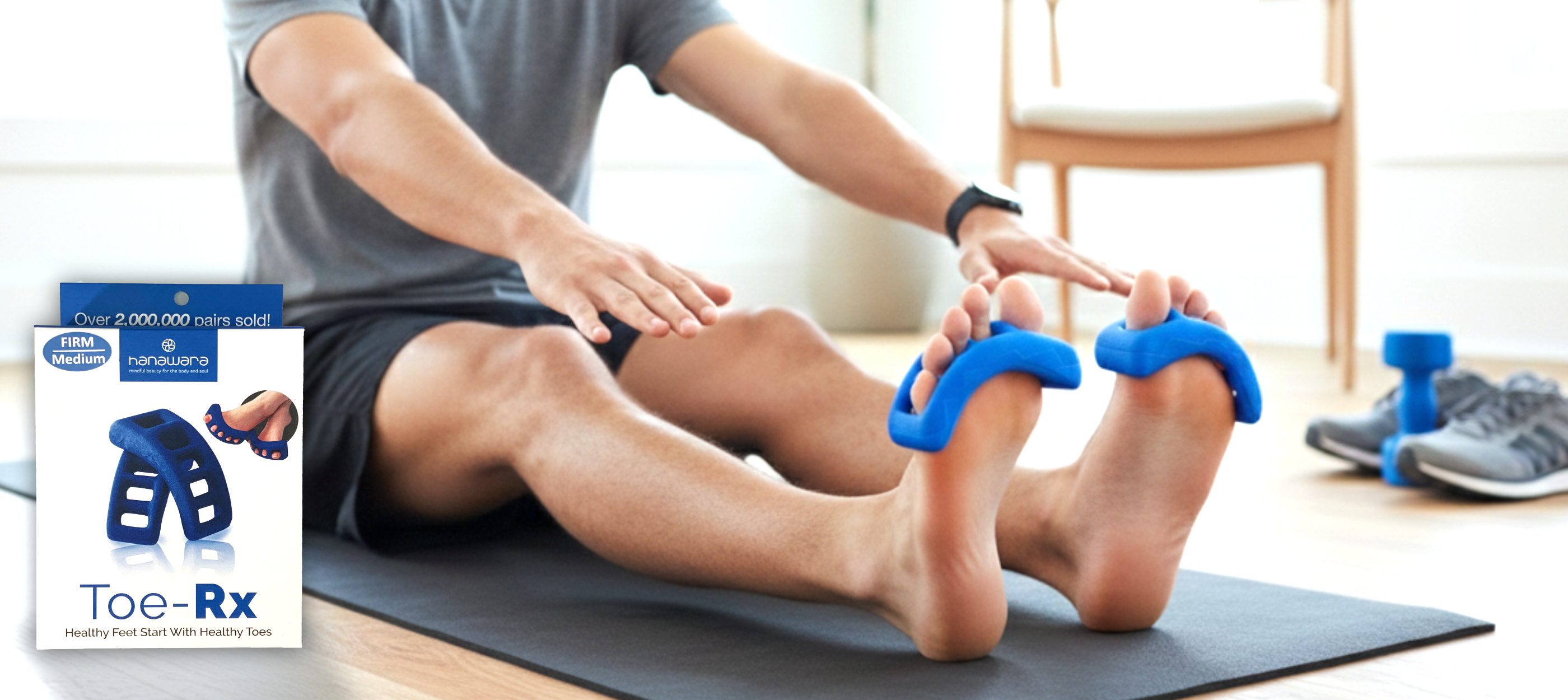 toe stretching with toe-rx